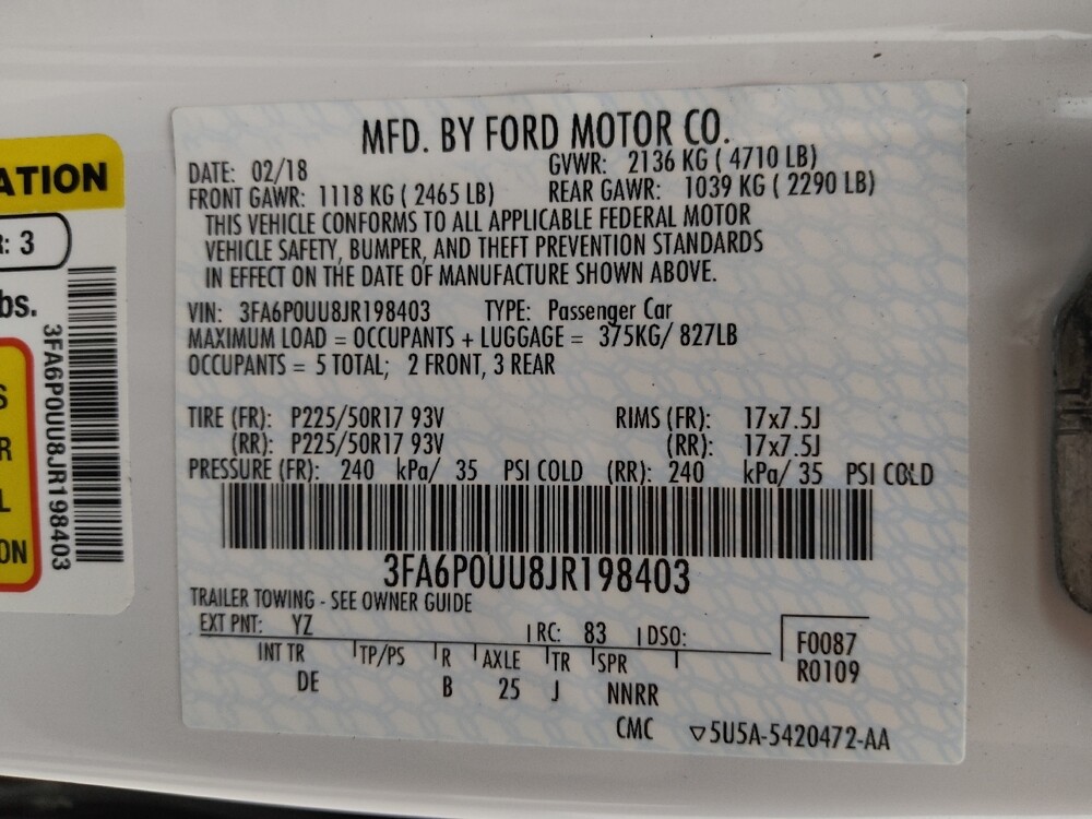 2018 Ford Fusion in Albuquerque, NM 87123 - 18121036 33