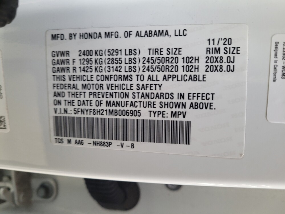 2021 Honda Passport in Downey, CA 90241 - 18121049 33