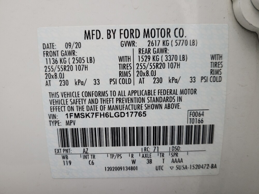 2020 Ford Explorer in Albuquerque, NM 87123 - 18121099 33