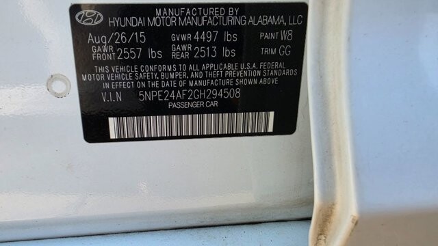 2016 Hyundai Sonata in Cartersville, GA 30120 - 18121186 9