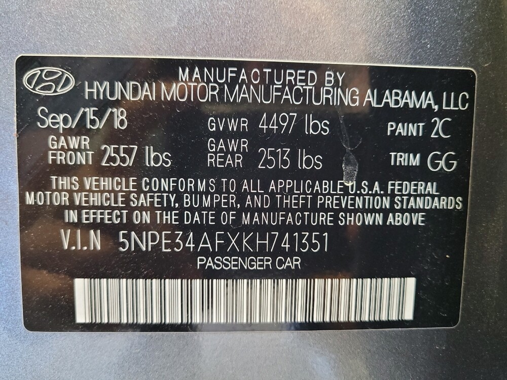 2019 Hyundai Sonata in Riverside, CA 92504 - 18121197 33