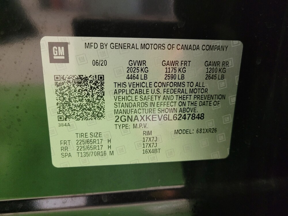 2020 Chevrolet Equinox in Louisville, KY 40258 - 18121203 33