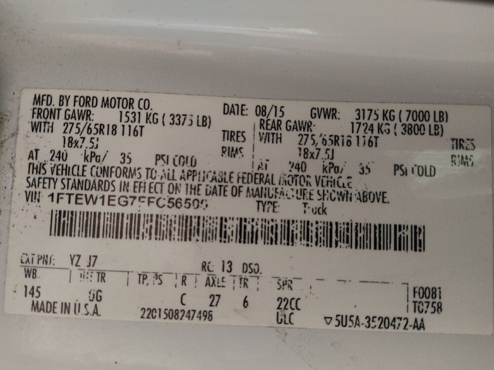 2015 Ford F150 in Augusta, GA 30907 - 18121206 33