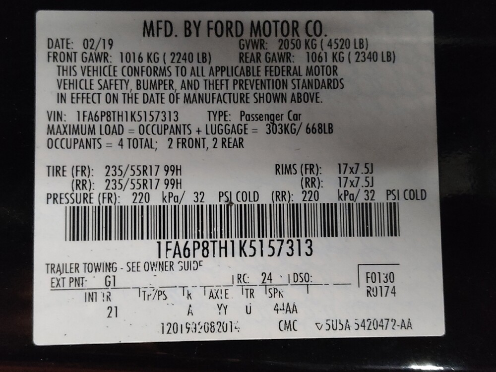 2019 Ford Mustang in Savannah, GA 31419 - 18121220 33