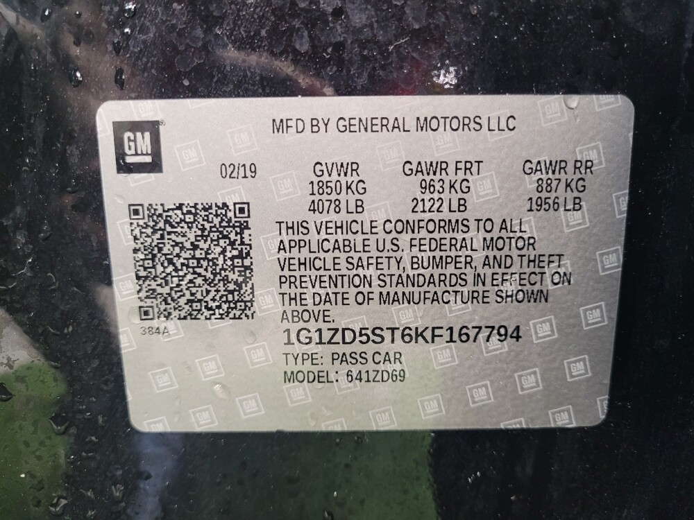 2019 Chevrolet Malibu in Lakeland, FL 33815 - 18121229 33