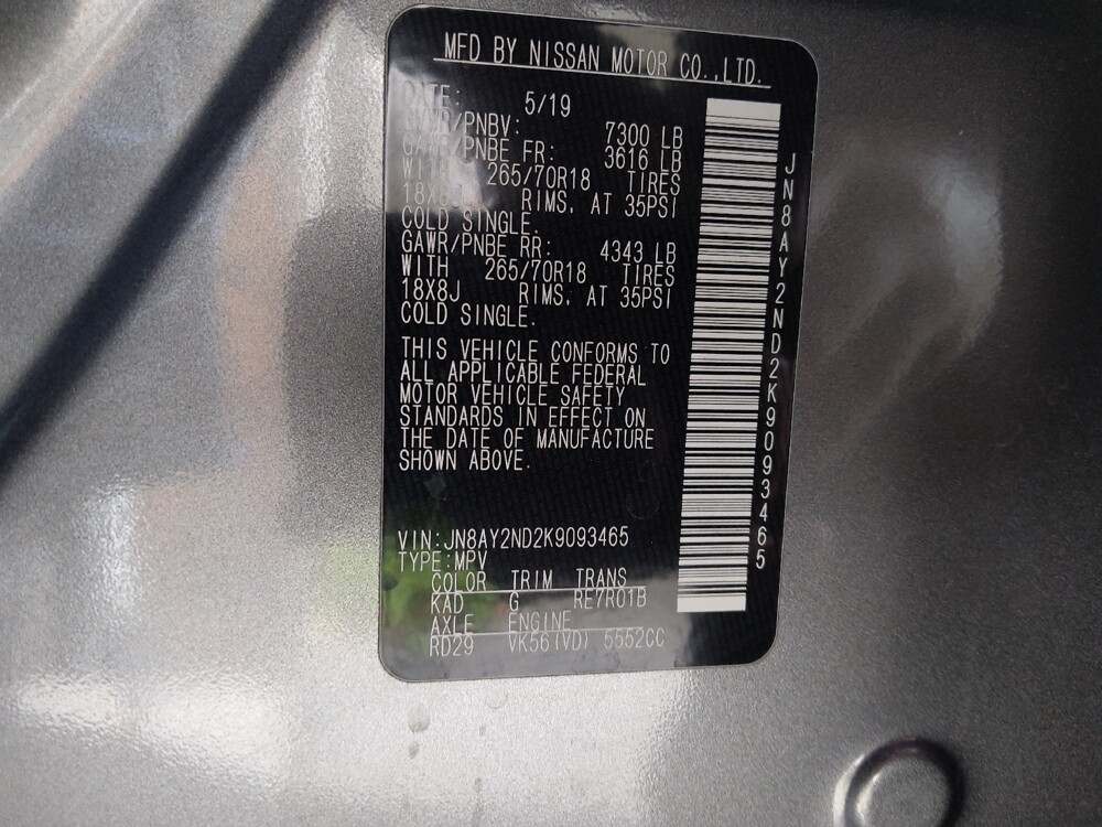 2019 Nissan Armada in Lakeland, FL 33815 - 18121232 33