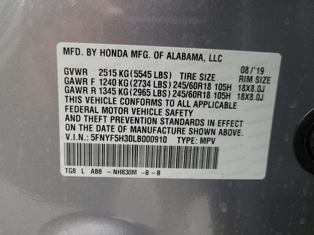 2020 Honda Pilot in Glendale, AZ 85301 - 18121233 33