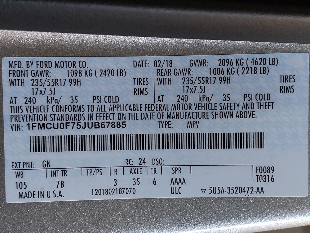 2018 Ford Escape in Macon, GA 31210 - 18121243 33