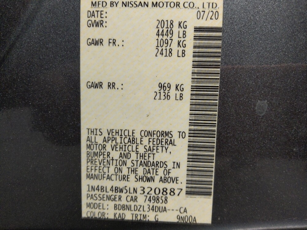 2020 Nissan Altima in Conway, SC 29526 - 18121258 33