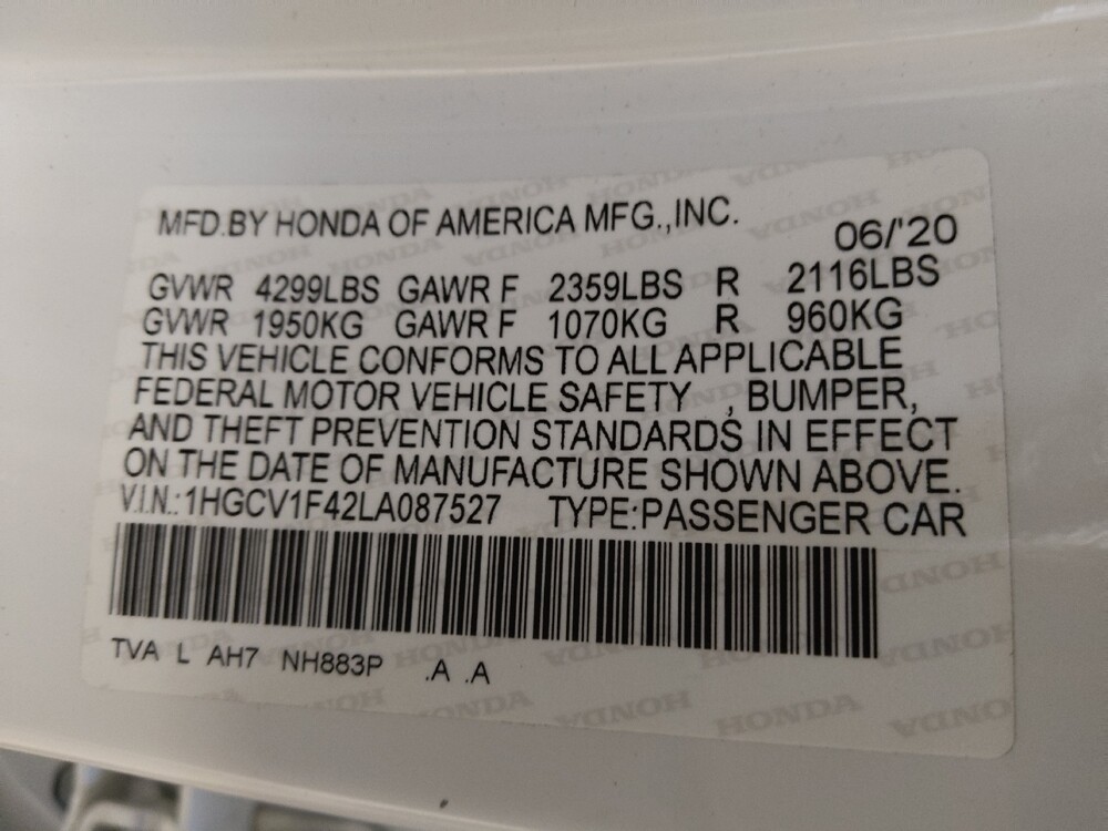 2020 Honda Accord in Columbia, SC 29210 - 18121260 33