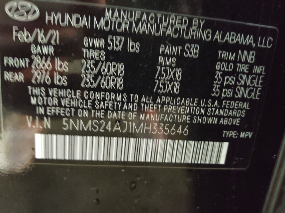 2021 Hyundai Santa Fe in Columbia, SC 29210 - 18121261 33