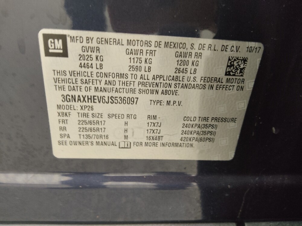 2018 Chevrolet Equinox in Lakewood, CO 80215 - 18121270 33