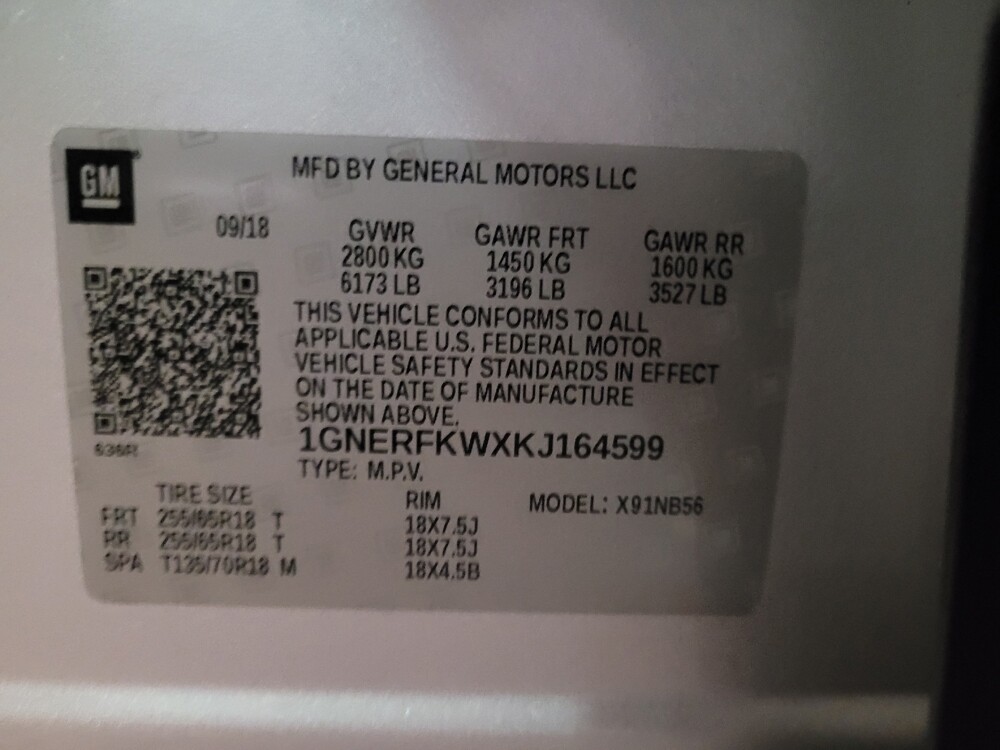 2019 Chevrolet Traverse in Bradenton, FL 34207 - 18121287 33