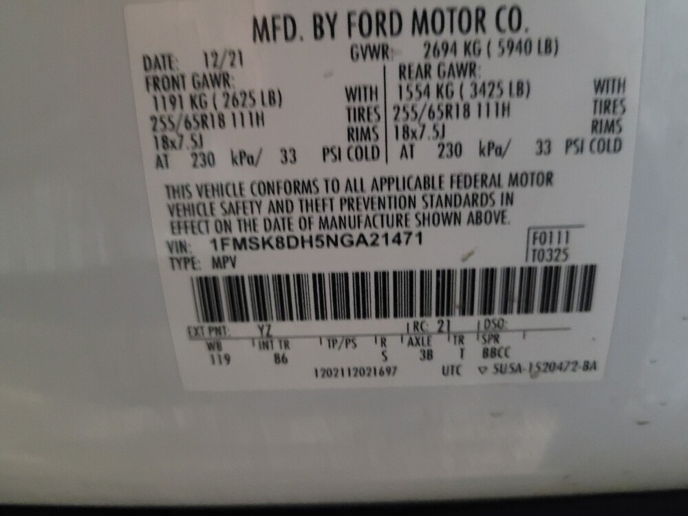 2022 Ford Explorer in Chesapeake, VA 23320 - 18121288 33