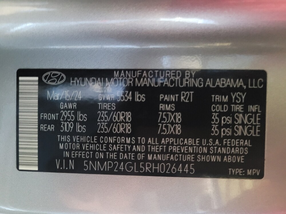 2024 Hyundai Santa Fe in Fort Myers, FL 33907 - 18121335 33