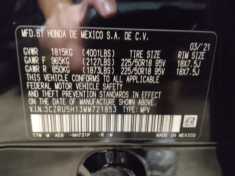 2021 Honda HR-V in Savannah, GA 31419 - 18121343 33
