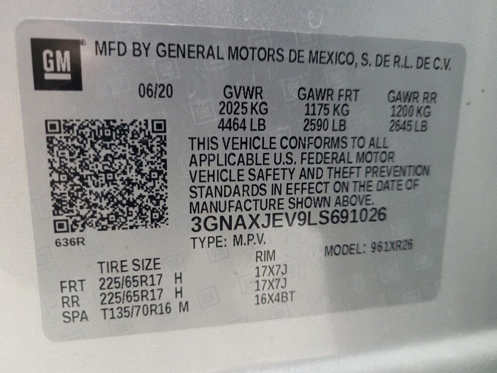 2020 Chevrolet Equinox in Memphis, TN 38115 - 18121375 33