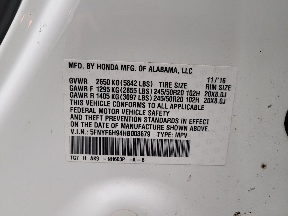 2017 Honda Pilot in Eastpointe, MI 48021 - 18121400 33