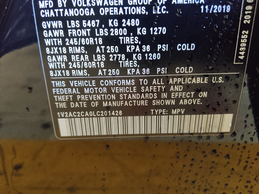 2020 Volkswagen Atlas in Knoxville, TN 37923 - 18121420 33