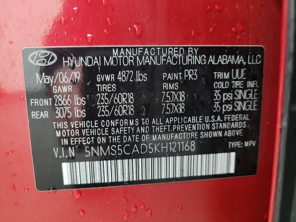 2019 Hyundai Santa Fe in Eastpointe, MI 48021 - 18121422 33