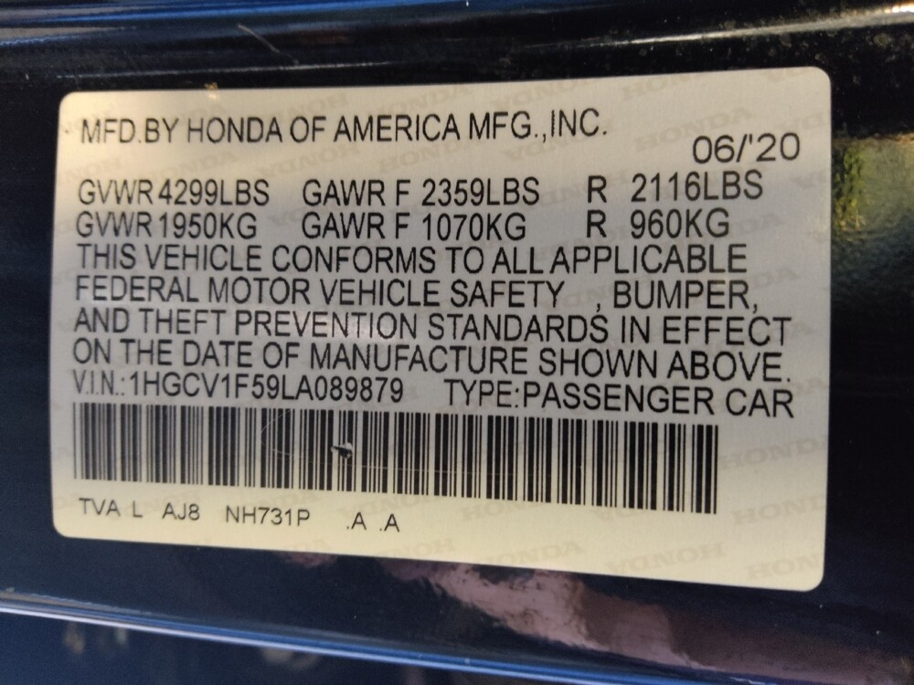 2020 Honda Accord in San Antonio, TX 78238 - 18121424 33