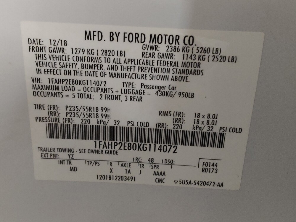 2019 Ford Taurus in Tulsa, OK 74145 - 18121428 33