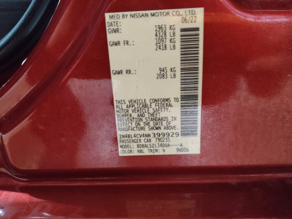 2022 Nissan Altima in Arlington, TX 76011 - 18121456 33