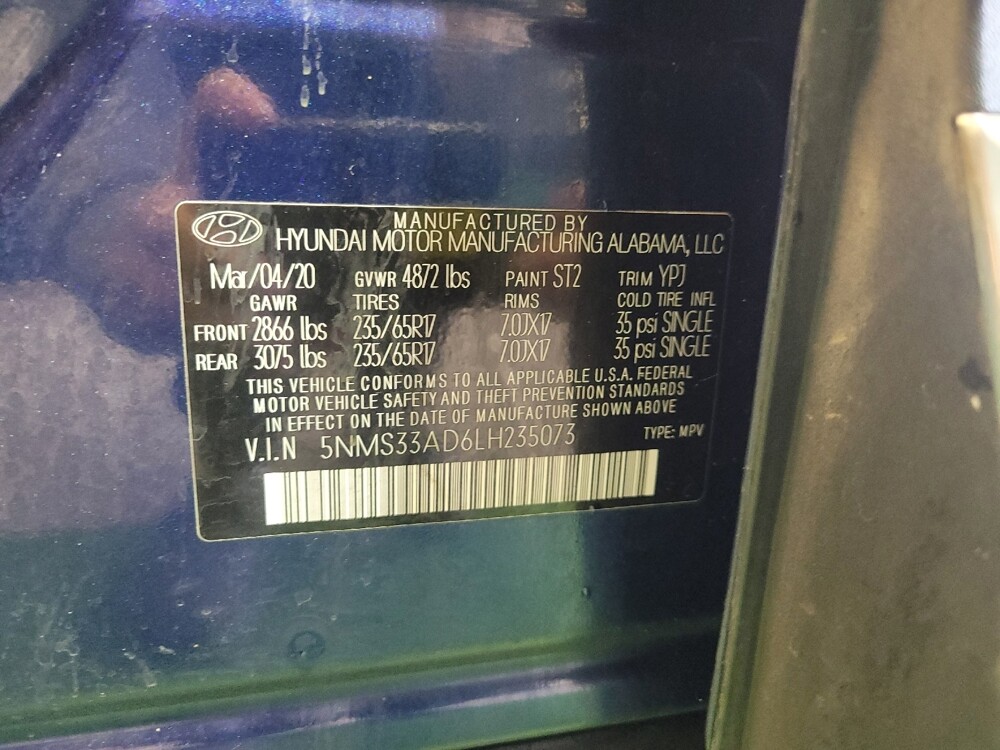 2020 Hyundai Santa Fe in Louisville, KY 40258 - 18121484 33