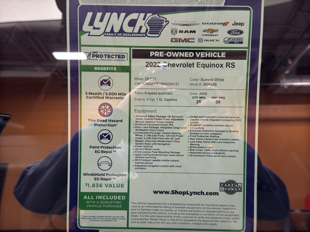 2022 Chevrolet Equinox in Burlington, WI 53105 - 18121509 43