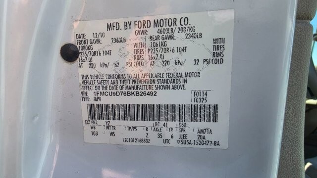 2011 Ford Escape in Cartersville, GA 30120 - 18121547 11