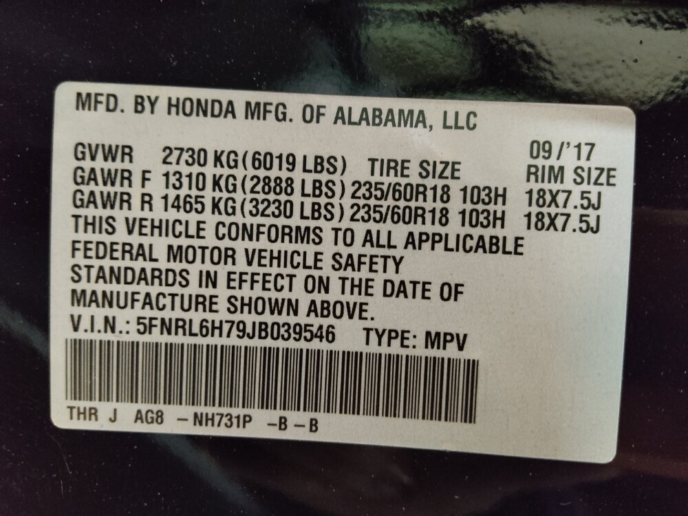 2018 Honda Odyssey in Plano, TX 75074 - 18121581 33