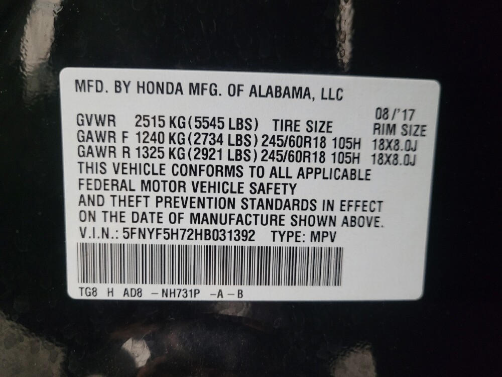 2017 Honda Pilot in Phoenix, AZ 85015 - 18121595 33