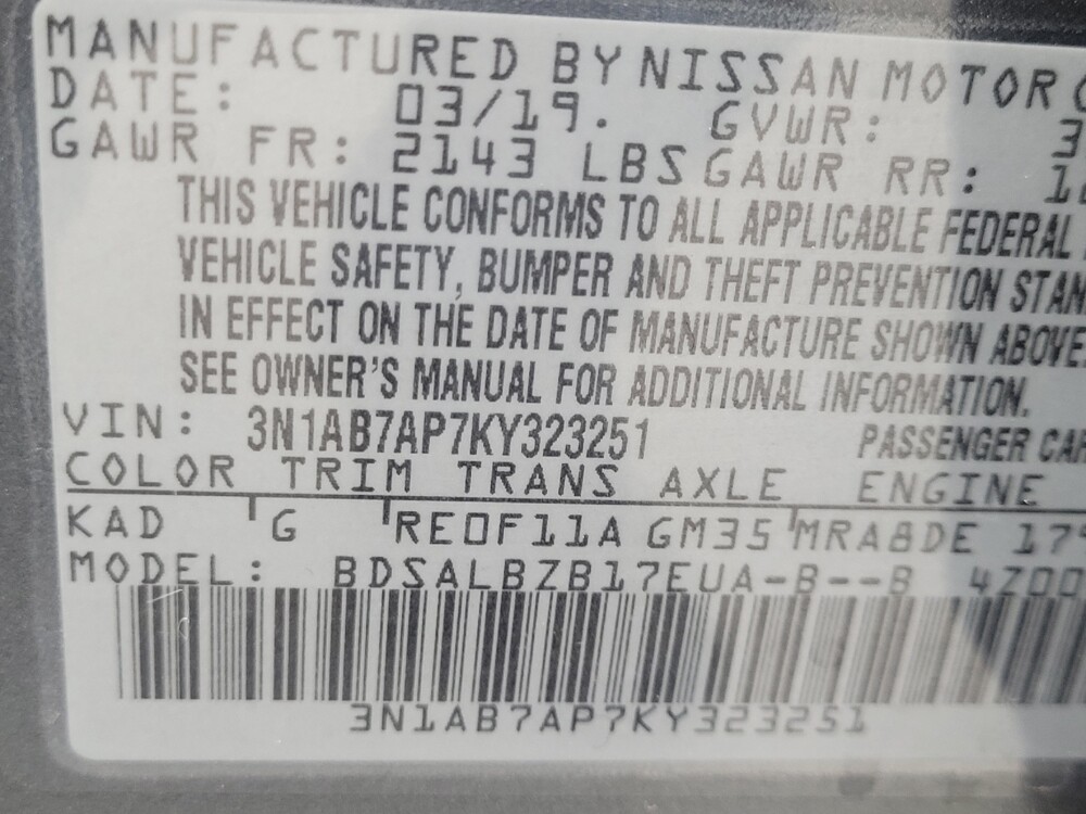 2019 Nissan Sentra in Las Vegas, NV 89104 - 18121619 33