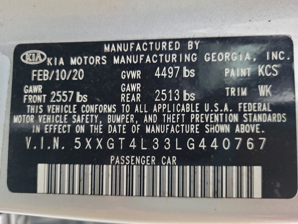 2020 Kia Optima in Orlando, FL 32808 - 18121623 33