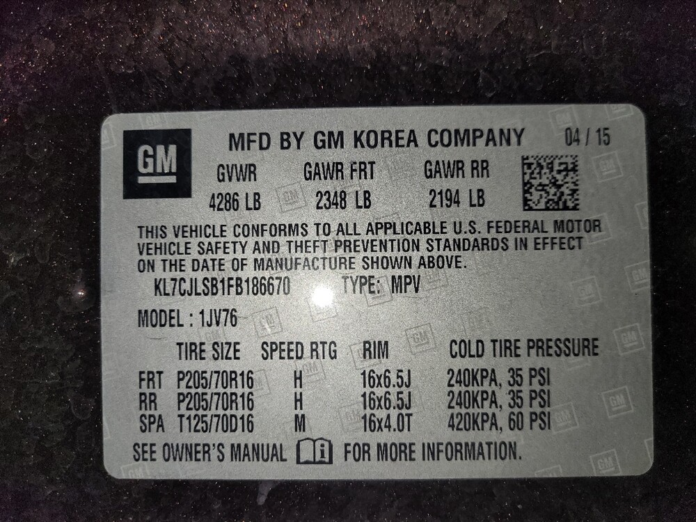 2015 Chevrolet Trax in Jacksonville, FL 32210 - 18121625 33