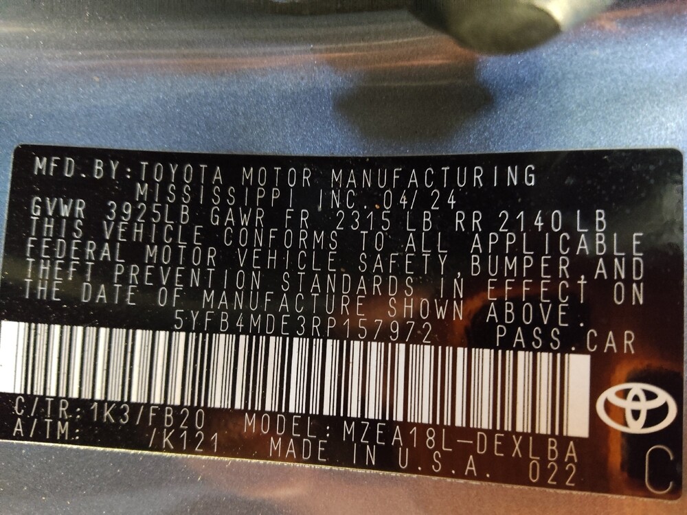 2024 Toyota Corolla in Charlotte, NC 28273 - 18121645 33