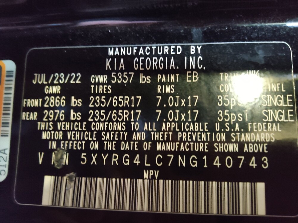 2022 Kia Sorento in Charleston, SC 29414 - 18121652 33