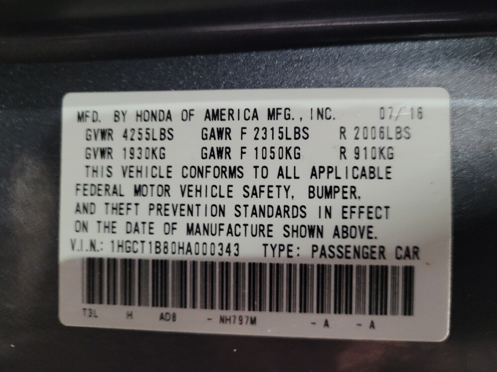 2017 Honda Accord in Chesapeake, VA 23320 - 18121706 33