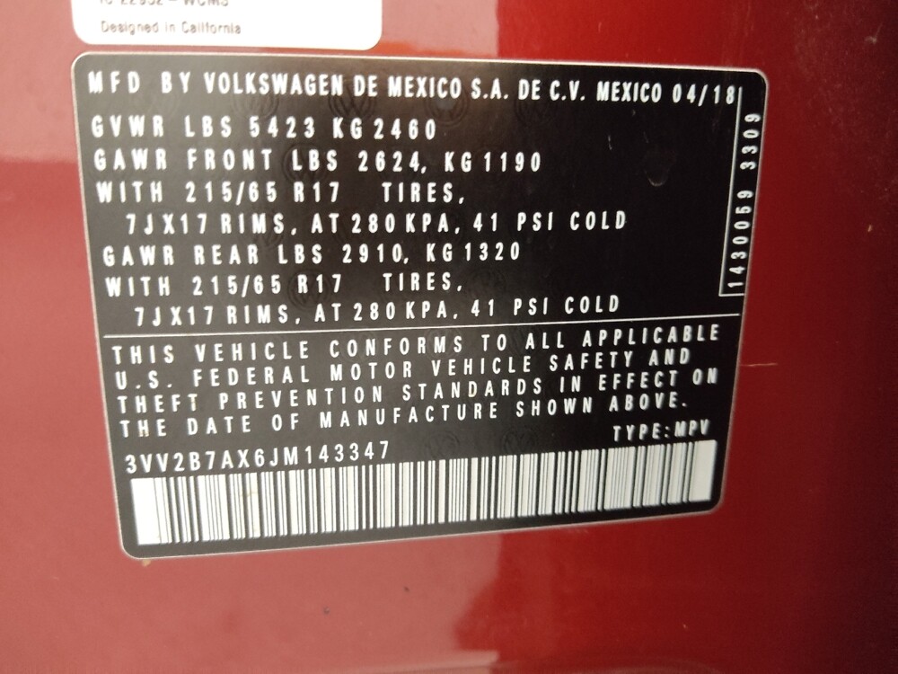 2018 Volkswagen Tiguan in St. Louis, MO 63136 - 18121719 33