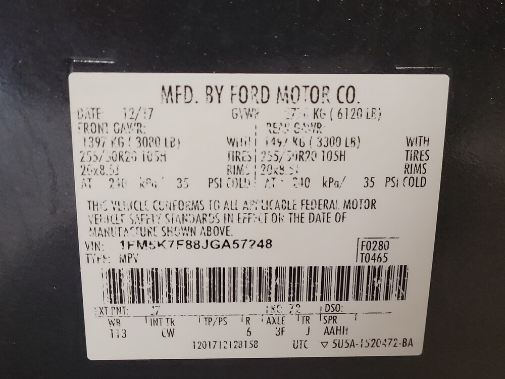 2018 Ford Explorer in Lauderdale Lakes, FL 33313 - 18121735 33