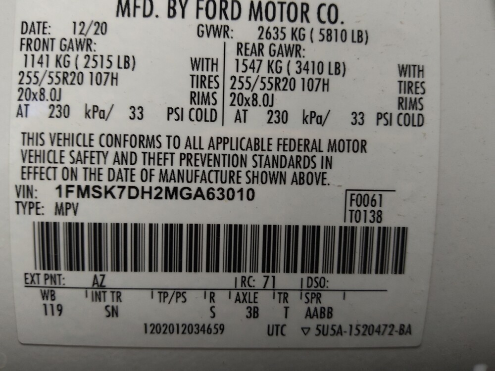 2021 Ford Explorer in Glendale, AZ 85301 - 18121788 33