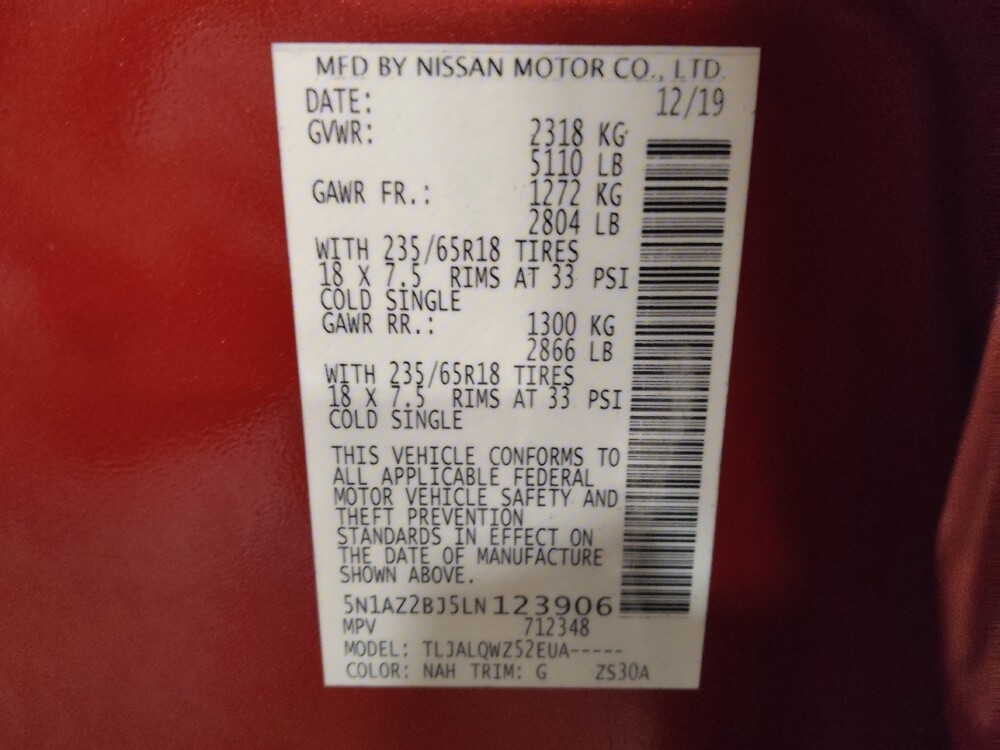 2020 Nissan Murano in Hialeah, FL 33014 - 18121795 33