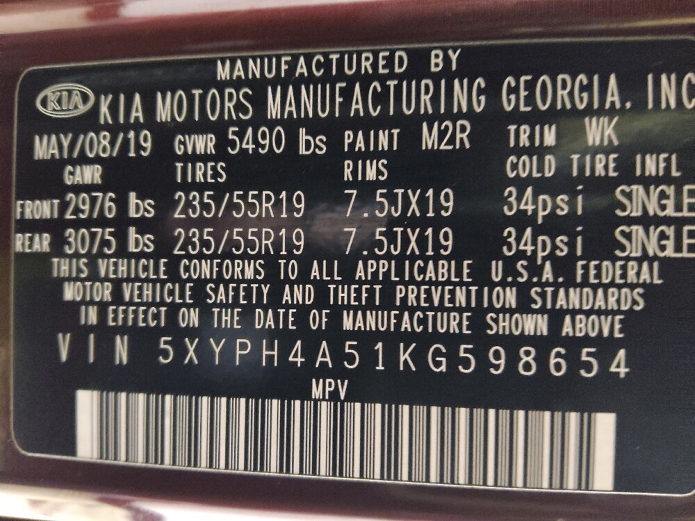 2019 Kia Sorento in Augusta, GA 30907 - 18121809 33