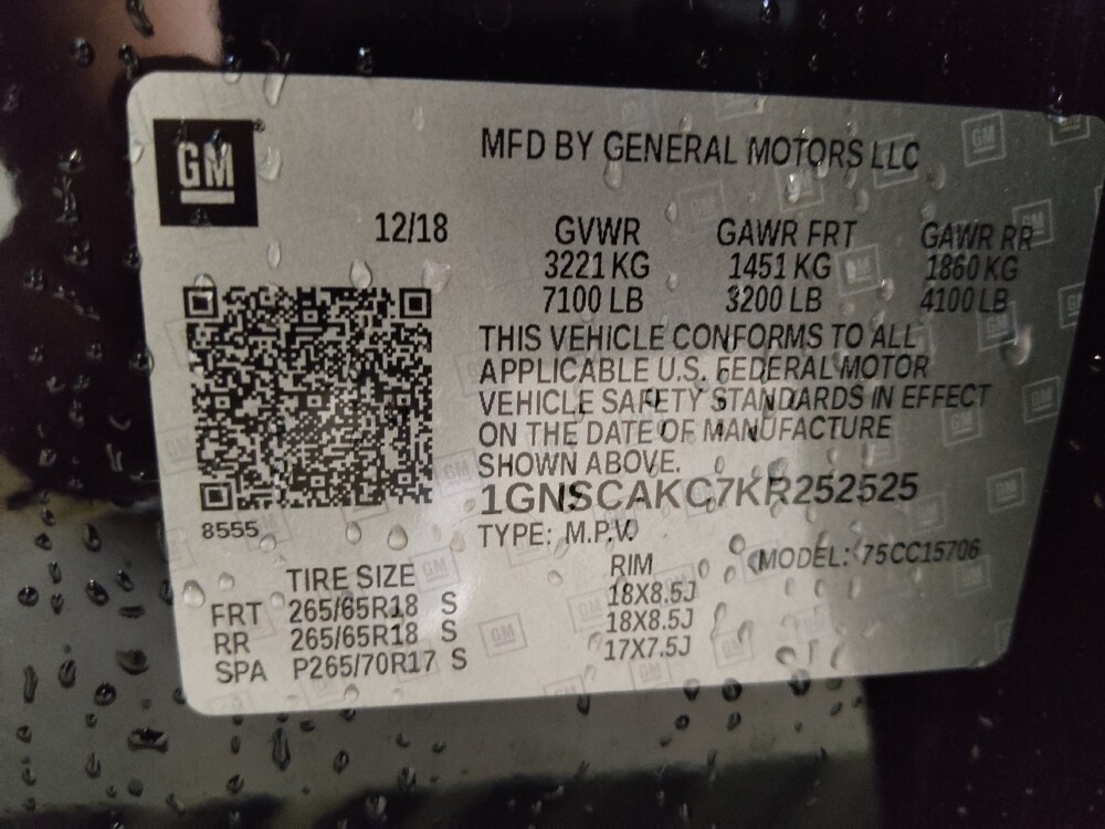 2019 Chevrolet Tahoe in Lakeland, FL 33815 - 18121810 33