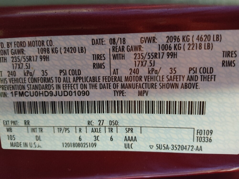 2018 Ford Escape in Tucson, AZ 85705 - 18121817 33