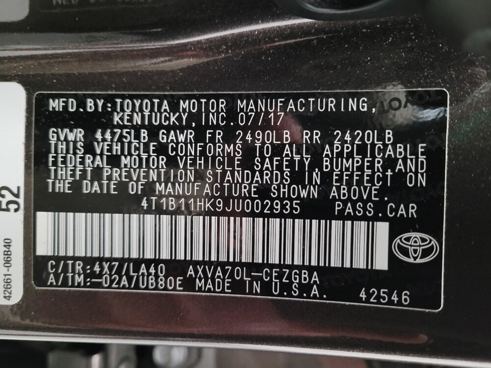 2018 Toyota Camry in Riverside, CA 92504 - 18121868 33