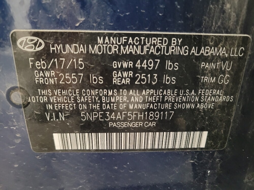 2015 Hyundai Sonata in Riverside, CA 92504 - 18121871 33