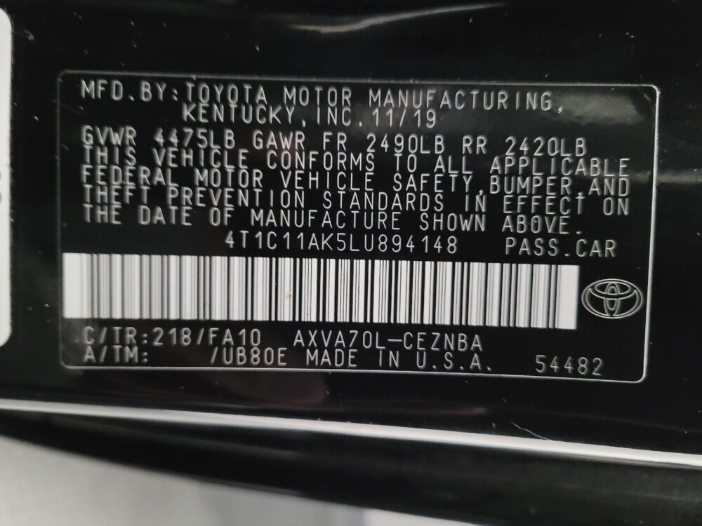 2020 Toyota Camry in Montclair, CA 91763 - 18121872 33