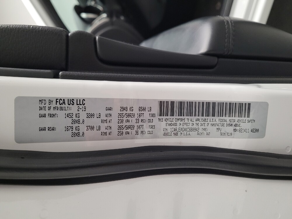 2019 Jeep Grand Cherokee in Downey, CA 90241 - 18121875 33