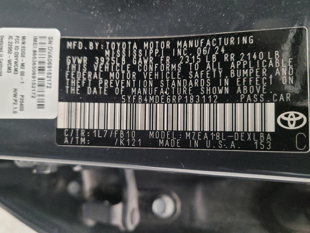 2024 Toyota Corolla in Downey, CA 90241 - 18121887 33